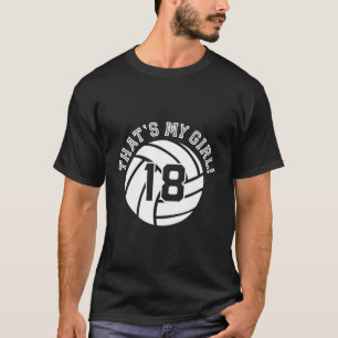Camiseta É A Minha Mãe Ou Pai De 18 Voleibol