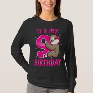 Camiseta É A Minha Nona Garota Noiva Nove Rosa.