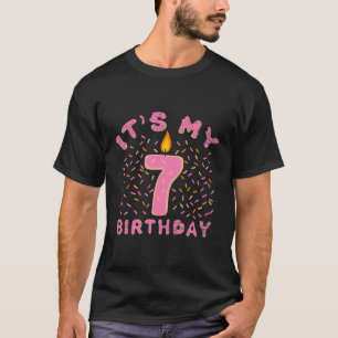 Camiseta É A Minha Rosquinha De Aniversário De 7