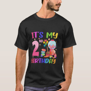 Camiseta É a minha segundo aniversário Garota Doce Candylan