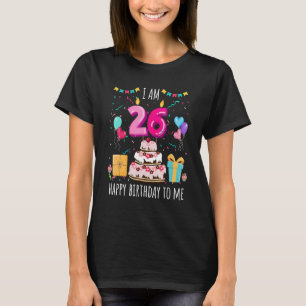 Camiseta É a minha vela de bolos de 26 anos de aniversário