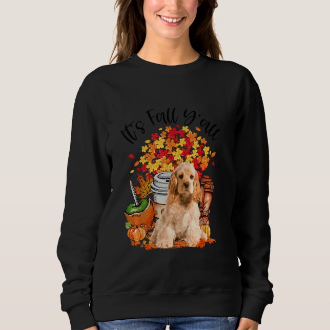 Camiseta É A Queda De Todos Os Cocker Spaniel Pumpkin No ou (Frente)