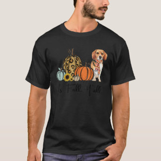 Camiseta É a Queda de um Cachorro Amarelo Cachorro Leopardo
