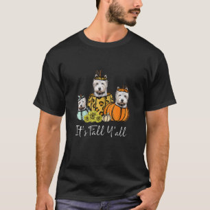 Camiseta É a queda de vocês, Cachorro Westie, Cachorro-Leop