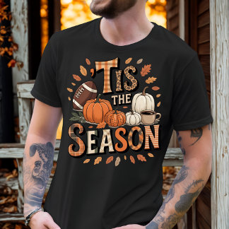 Camiseta ’É A SEASON Vintage Pumpkins e Futebol