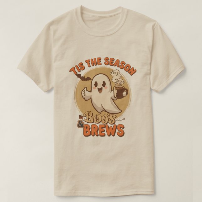 Camiseta É a Temporada de Espíritos e Bebidas  (Frente do Design)