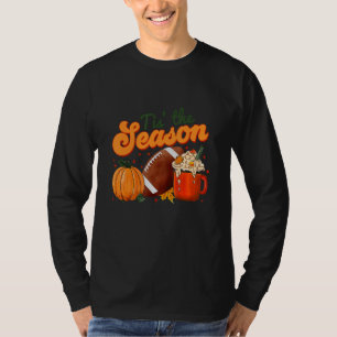 Camiseta É a Temporada de Futebol Sublimação Design Gráfico