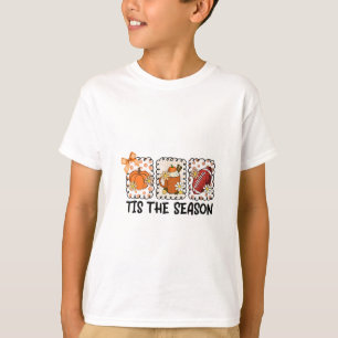 Camiseta É a Temporada de Outono de Ação de Graças Tempero