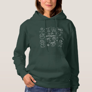 Camiseta É a Temporada - Doodle de Natal