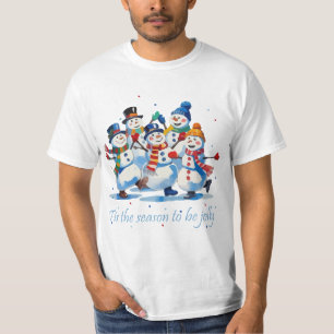 Camiseta É a Temporada para Ficar Alegre Dançando Alegres B