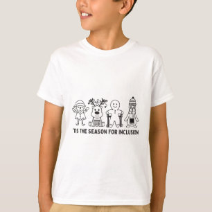 Camiseta É a Temporada para Inclusão Ot Pt Slp Terapeuta C
