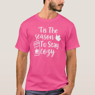 Camiseta É a Temporada para se Manter Aconchegado Pumpkin S