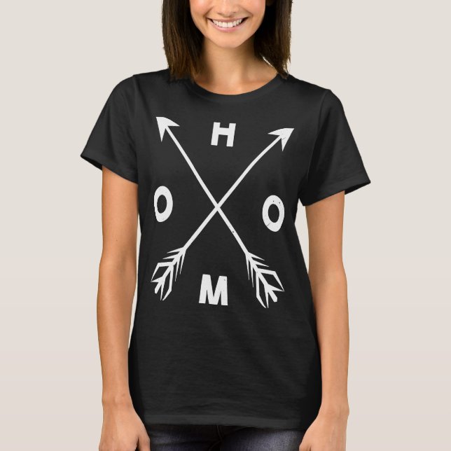 Camiseta É amor, orgulho de flechas HOMO Amor com arco-íris (Frente)