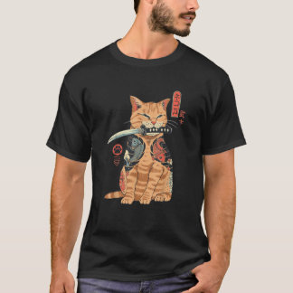 Camiseta E:\AnhgocUpZZ\Cat Neko Catana Anime Art For Women