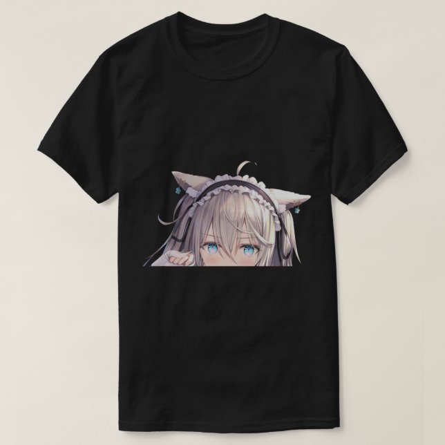 Camiseta E:\AnhgocUpZZ\Neko peeker-moça-moça-de-canela (Frente do Design)