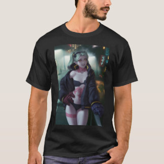 Camiseta E:\AnhgocUpZZ\Rebecca Cyberpunk Edgerunners loli w