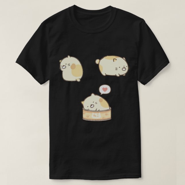 Camiseta E:\AnhgocUpZZ\Sumikko Gurashi Neko .png (Frente do Design)