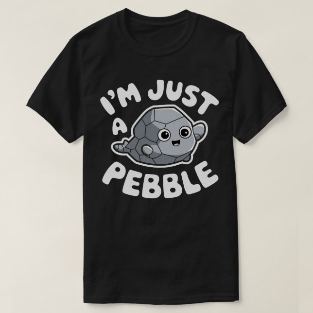 Camiseta É apenas um mundo de Pebble Dandy (Frente do Design)