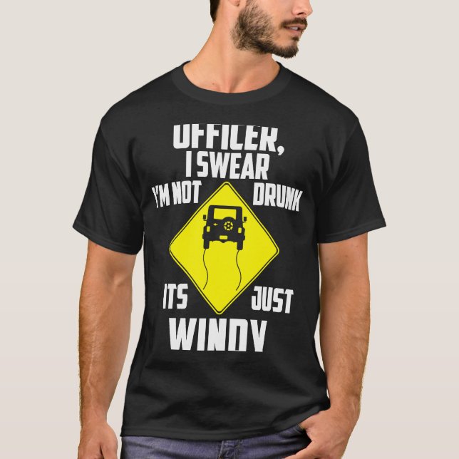 Camiseta É apenas Windy 4x4 fora da estrada veículo SUV (Frente)
