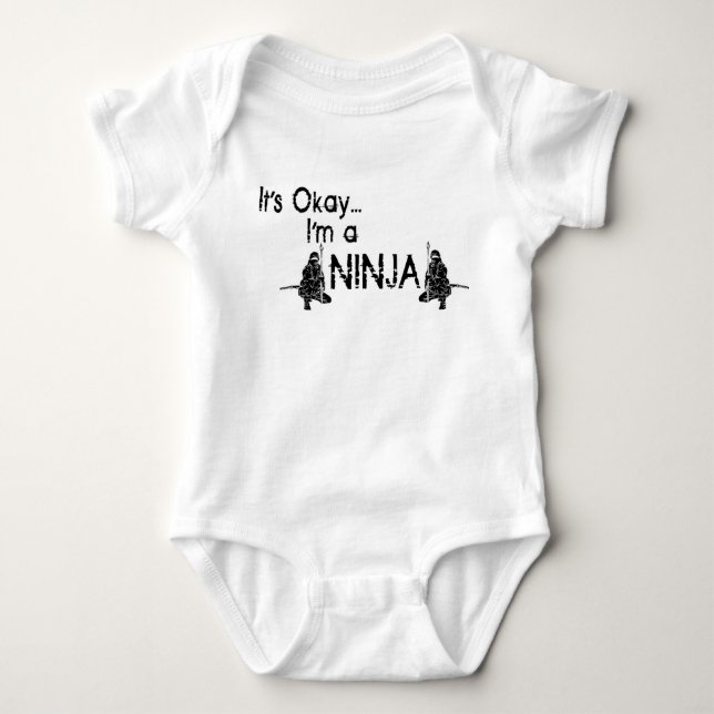 Camiseta É aprovado… mim é um ninja (Frente)