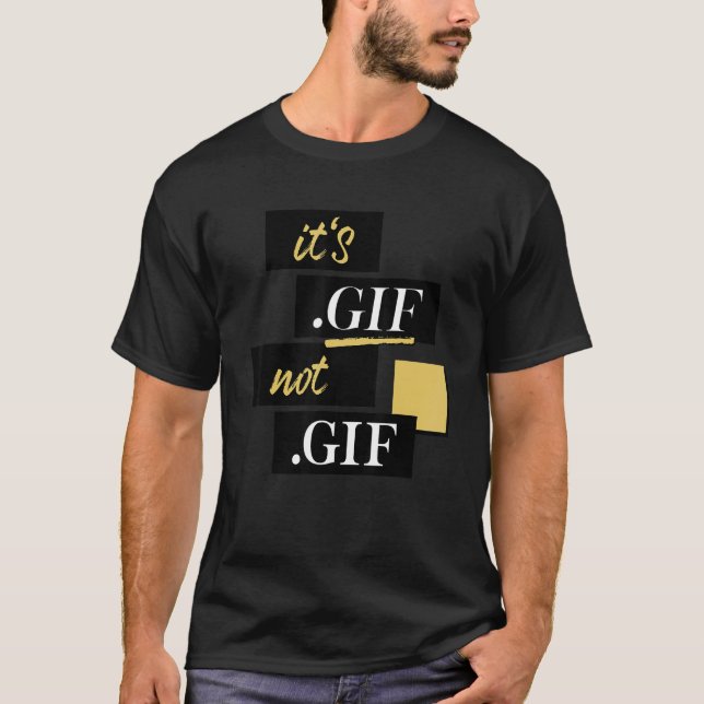 Camiseta É Arquivo de Pronúncia do Formato de Arquivo Gif N (Frente)