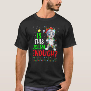 Camiseta É Árvore de Natal Iluminada do Papai Noel Feliz o