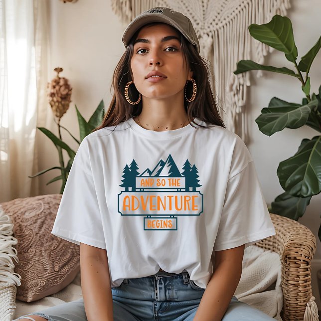 Camiseta E Assim Começa a Aventura (Criador carregado)