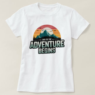 Camiseta E Assim Começa a Aventura em Cores Vibrantes