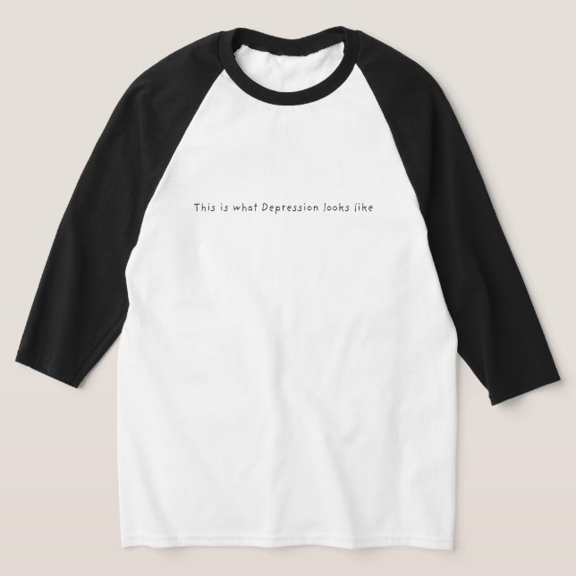 Camiseta É assim que a Depressão se parece (Postura )