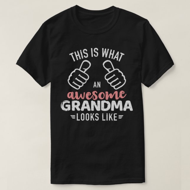Camiseta É assim que a melhor avó se parece (Frente do Design)