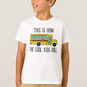 Camiseta É assim que as crianças Legal rolam - ônibus ed