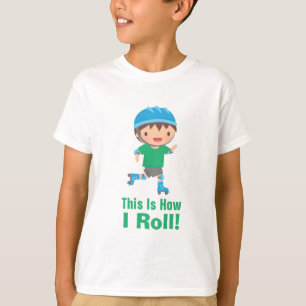 Camiseta É assim que eu ando de patins menino