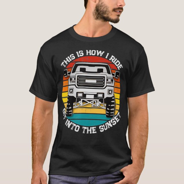 Camiseta É assim que eu dirijo para o pôr do sol. (Frente)