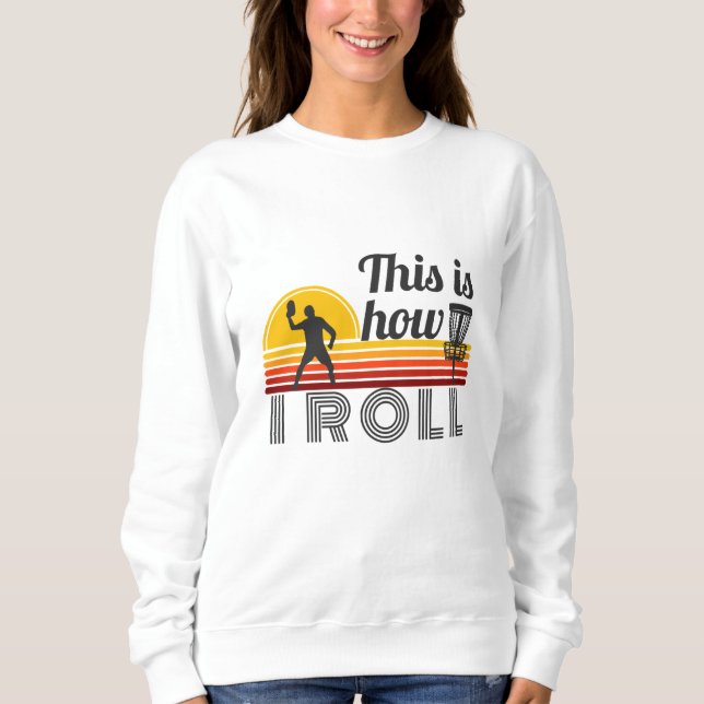 Camiseta É assim que eu faço a rotação do golf de disco ret (Frente)