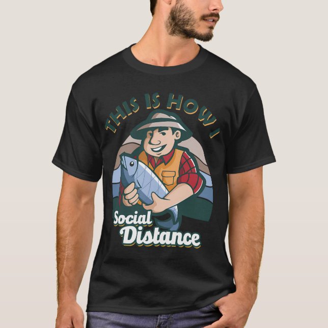 Camiseta É assim que eu faço caça de distanciamento social (Frente)