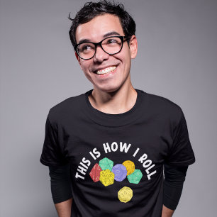 Camiseta É assim que eu faço o jogo engraçado do RPG