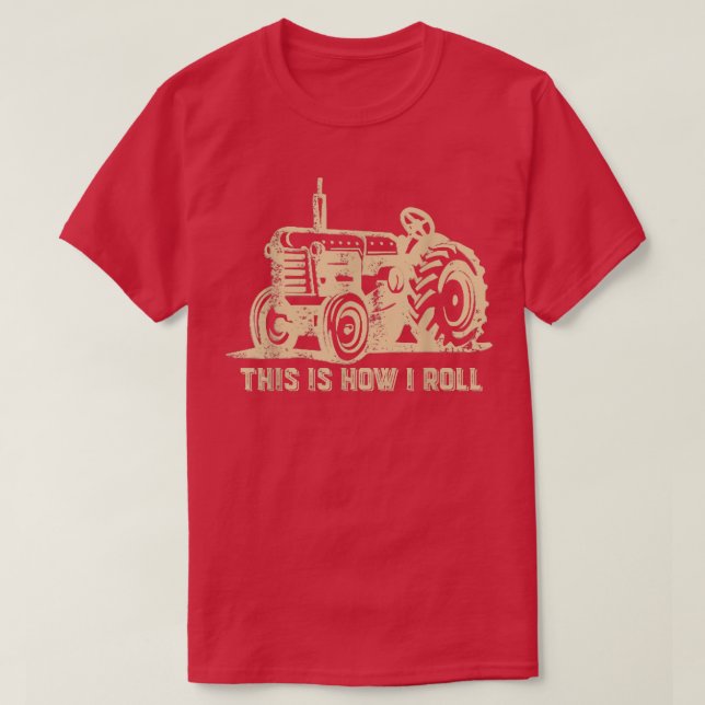Camiseta É assim que eu faço o Trator Farmer (Frente do Design)