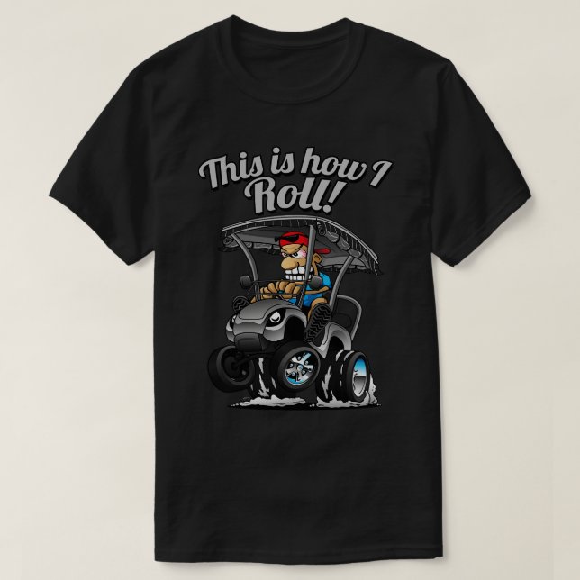 Camiseta É assim que eu jogo golfe engraçado às 6 (Frente do Design)