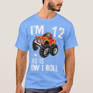 Camiseta É assim que eu monstro caminhões de 12 anos de 12