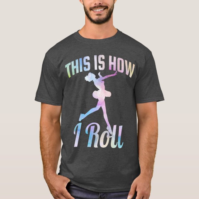Camiseta É assim que eu patino no gelo (Frente)
