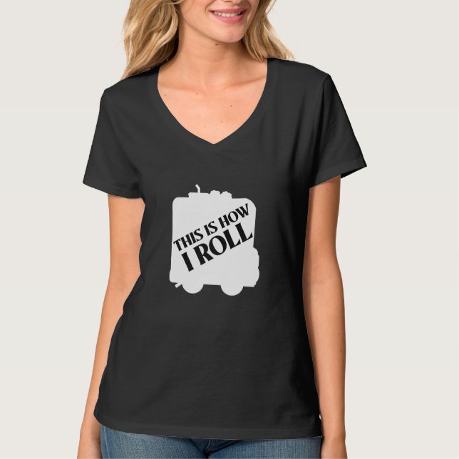 Camiseta É Assim Que Eu Rolo A Comida De Foodie. (Frente)