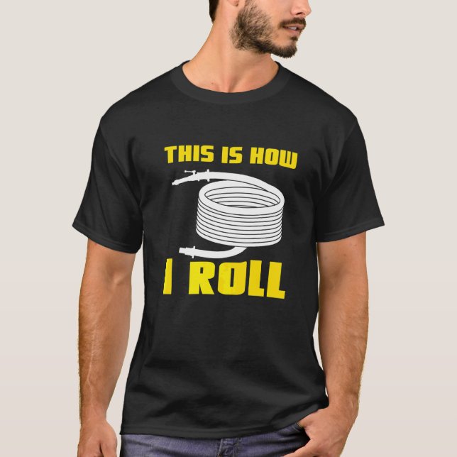 Camiseta É Assim Que Eu Rolo Bombeiro Voluntário (Frente)