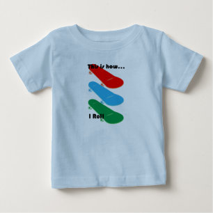 Camiseta É assim que eu rolo Design - Baby Fine Jersey T-Sh