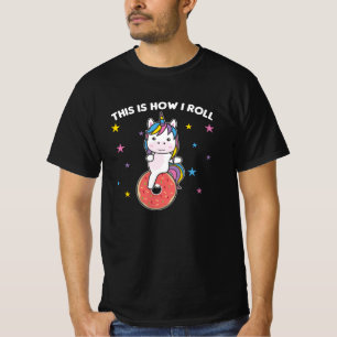 Camiseta É Assim Que Eu Rolo - Doce Rosquinha Unicórn