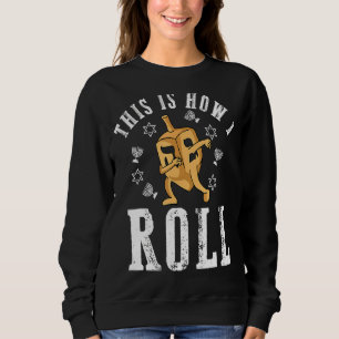 Camiseta É Assim Que Eu Rolo Dreidel Dabbing Engraçado Para
