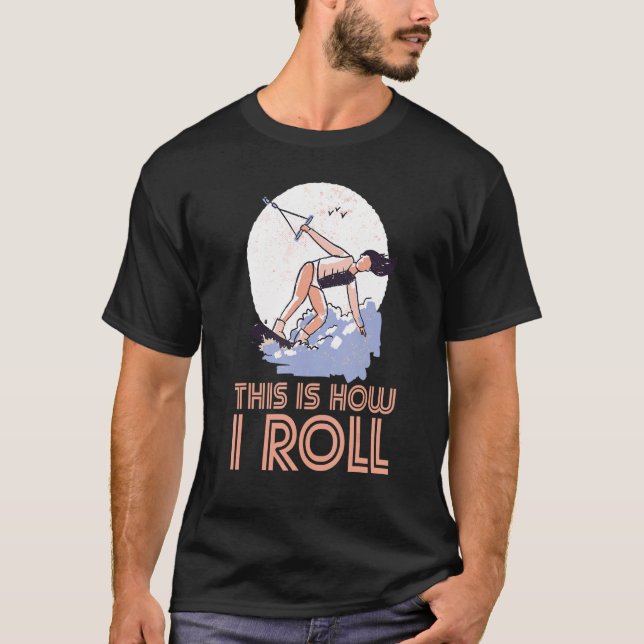 Camiseta É Assim Que Eu Rolo O Acordar De Wakeboard (Frente)