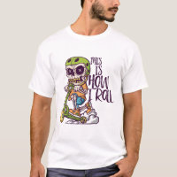 É Assim Que Eu Rolo O Esqueleto De Patinete Engraç