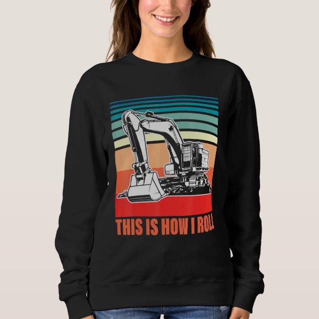 Camiseta É Assim Que Eu Rolo O Operador Escavator 2 (Frente)