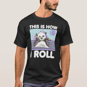 Camiseta É Assim Que Eu Rolo O Zoo Animal Panda Bear