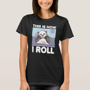 Camiseta É Assim Que Eu Rolo O Zoo Animal Panda Bear